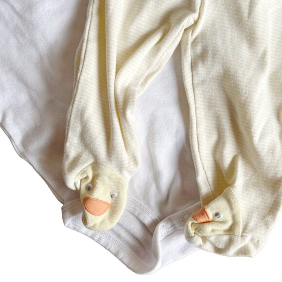 Carter's Baby Boy 4-Piece Bodysuit & Footed Pants Set 6-9 Months Cotton Short Sl - Picture 2 of 3